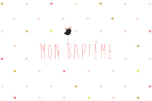 Faire-part de baptême Lovely kid rose Faire-part de baptême Lovely kid rose