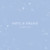 Faire-part de naissance Univers 4 photos (triptyque) bleu Faire-part de naissance Univers 4 photos (triptyque) bleu
