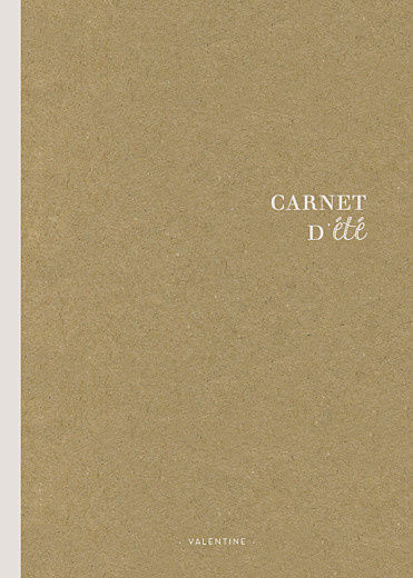 Carnet personnalisé Essentiel blanc Carnet personnalisé Essentiel blanc