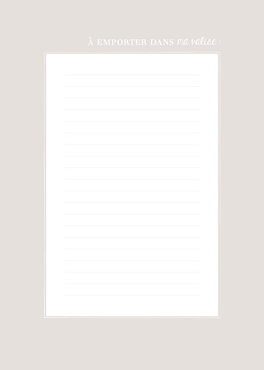 Carnet personnalisé Essentiel blanc Carnet personnalisé Essentiel blanc