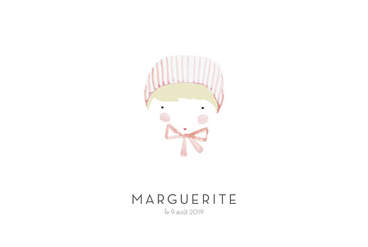 Faire-part de naissance Petit minois fille photo rv blonde Faire-part de naissance Petit minois fille photo rv blonde
