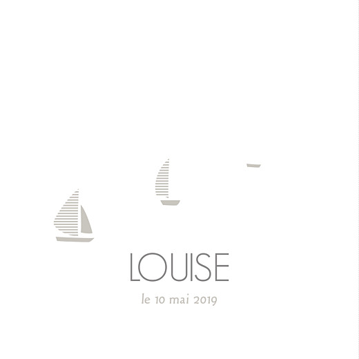 Faire-part de naissance Horizon photo (dorure) blanc Faire-part de naissance Horizon photo (dorure) blanc
