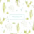 Faire-part de naissance Aquarelle végétale 3 photos bleu Faire-part de naissance Aquarelle végétale 3 photos bleu