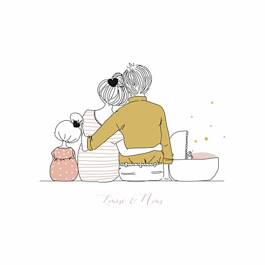 Faire-part de naissance Lovely family 2 enfants rv filles Faire-part de naissance Lovely family 2 enfants rv filles