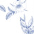 Faire-part de mariage Gravure chic (4 pages) bleu Faire-part de mariage Gravure chic (4 pages) bleu