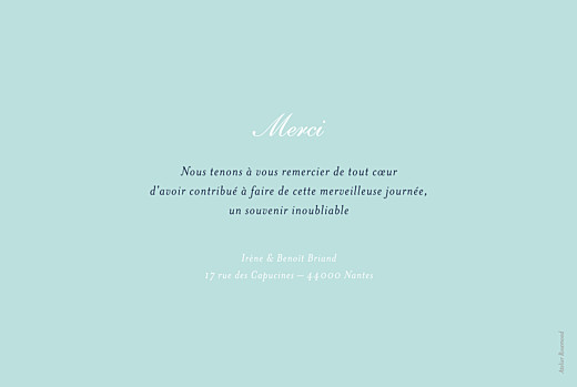 Carte de remerciement mariage Bleu de minuit bleu - Page 2 Carte de remerciement mariage Bleu de minuit bleu - Page 2