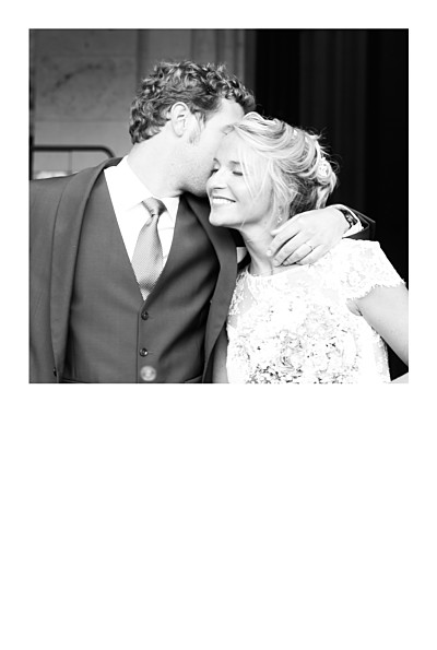 Carte de remerciement mariage Justifié portrait (dorure) blanc finition Carte de remerciement mariage Justifié portrait (dorure) blanc finition