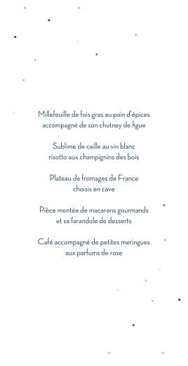 Menu de mariage Nuit d'été (4 pages) bleu - Page 3 Menu de mariage Nuit d'été (4 pages) bleu - Page 3