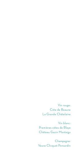 Menu de mariage Aquarelle (4 pages) bleu - Page 2 Menu de mariage Aquarelle (4 pages) bleu - Page 2