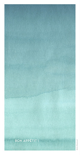 Menu de mariage Aquarelle (4 pages) bleu - Page 4 Menu de mariage Aquarelle (4 pages) bleu - Page 4