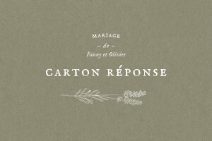 Carton réponse mariage Provence olive Carton réponse mariage Provence olive