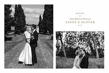 Carte de remerciement mariage provence kraft Carte de remerciement mariage provence kraft