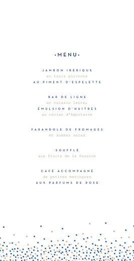 Menu de mariage Confetti (4 pages) bleu - Page 3 Menu de mariage Confetti (4 pages) bleu - Page 3