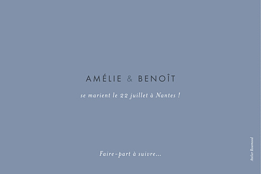 Save the Date Lettres d'amour bleu - Page 2 Save the Date Lettres d'amour bleu - Page 2