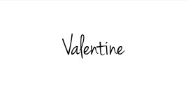 Marque-place mariage Lettres d'amour bleu
