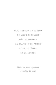 Carton d'invitation mariage Lettres d'amour (dorure) bleu Carton d'invitation mariage Lettres d'amour (dorure) bleu