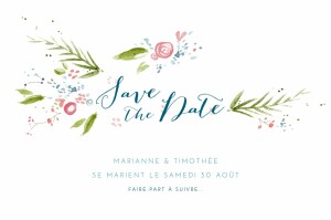 Save the Date Journée de printemps blanc Save the Date Journée de printemps blanc