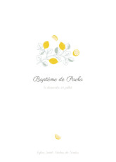 Couverture Livret de messe Citrons jaune