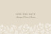 Save the Date Mille fougères beige - Page 1 Save the Date Mille fougères beige - Page 1