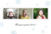 Carte de voeux Premiers flocons bleu - Page 1 Carte de voeux Premiers flocons bleu - Page 1