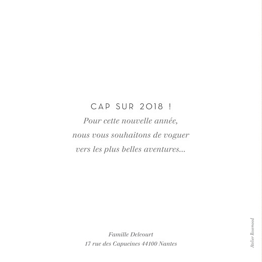 Carte de voeux Simple 8 photos blanc Carte de voeux Simple 8 photos blanc