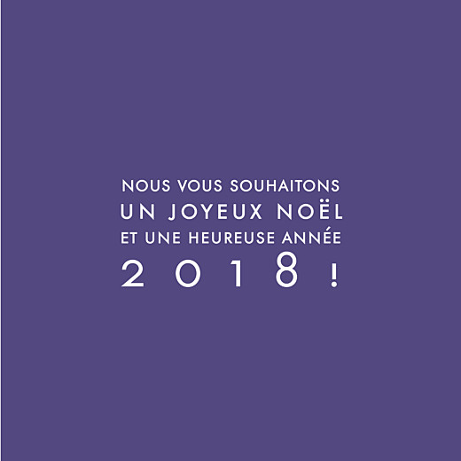 Carte de voeux The photo ! justifié 4 pages violet Carte de voeux The photo ! justifié 4 pages violet