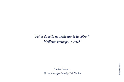 Carte de voeux Pluie d\'étoiles bleu glacier Carte de voeux Pluie d\'étoiles bleu glacier