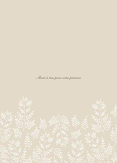 Livret de messe mariage Mille fougères beige - Page 4 Livret de messe mariage Mille fougères beige - Page 4