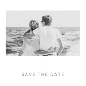 Save the Date Élégant cœur (dorure) blanc Save the Date Élégant cœur (dorure) blanc