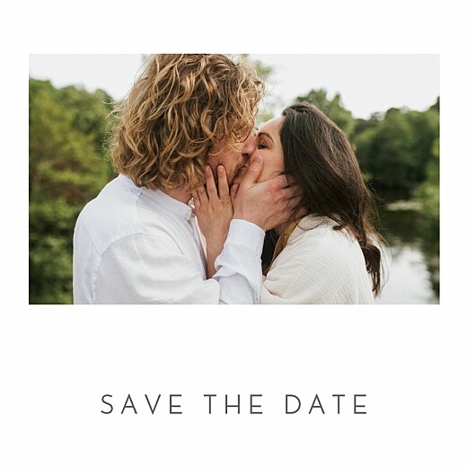 Save the Date Petit élégant cœur (dorure) blanc - Recto Save the Date Petit élégant cœur (dorure) blanc - Recto