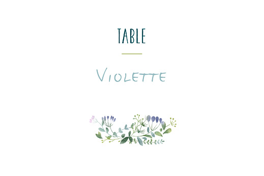 Marque-table mariage Bouquet sauvage rose Marque-table mariage Bouquet sauvage rose