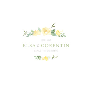 Faire-part de mariage Jardin anglais vert Faire-part de mariage Jardin anglais vert