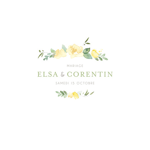 Faire-part de mariage Jardin anglais 4 pages vert - Page 1 Faire-part de mariage Jardin anglais 4 pages vert - Page 1