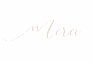 Carte de correspondance Merci blanc Carte de correspondance Merci blanc