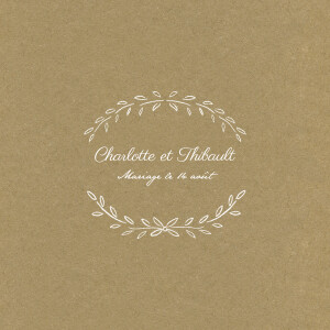 Faire-part de mariage Poème kraft Faire-part de mariage Poème kraft