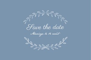 Save the Date Poème bleu Save the Date Poème bleu