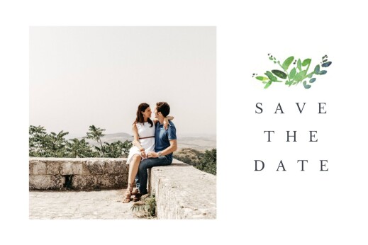 Save the Date Canopée vert - Recto