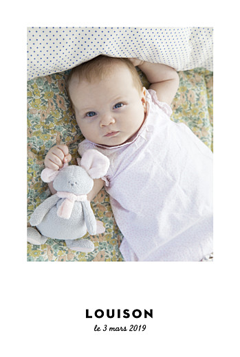 Faire-part de naissance Étoiles chic (dorure) blanc Faire-part de naissance Étoiles chic (dorure) blanc