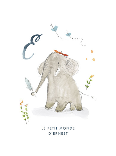 Affiche Abc… éléphant bleu - Page 1