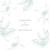Faire-part de mariage Gravure simple (4 pages) vert - Page 1 Faire-part de mariage Gravure simple (4 pages) vert - Page 1
