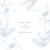Faire-part de mariage Gravure simple (rv) bleu Faire-part de mariage Gravure simple (rv) bleu