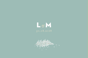 Carton d'invitation mariage Gypsophile vert Carton d'invitation mariage Gypsophile vert