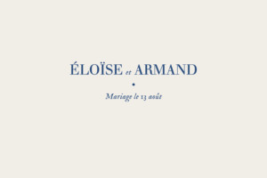 Carton d'invitation mariage Nature chic (dorure) bleu Carton d'invitation mariage Nature chic (dorure) bleu