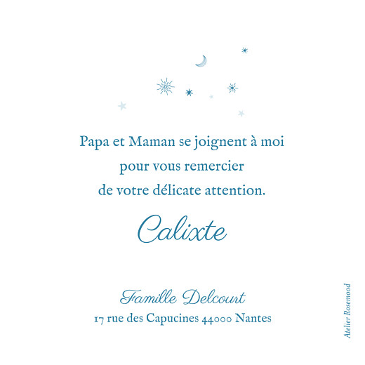 Carte de remerciement Merci douceur céleste bleu - Page 2 Carte de remerciement Merci douceur céleste bleu - Page 2