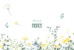 Carte de remerciement mariage Bouquet sauvage photo jaune - Page 1
