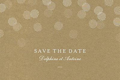 Save the Date Polka kraft finition Save the Date Polka kraft finition
