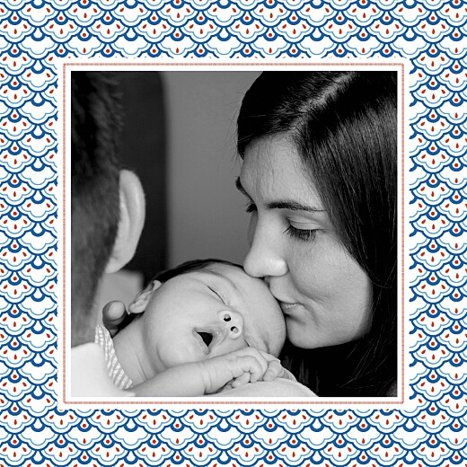 Faire-part de naissance Pattern 2 photos rouge bleu - Page 2 Faire-part de naissance Pattern 2 photos rouge bleu - Page 2