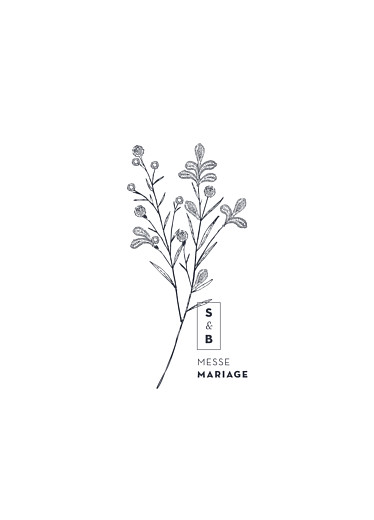 Livret de messe mariage Laure de sagazan blanc Livret de messe mariage Laure de sagazan blanc