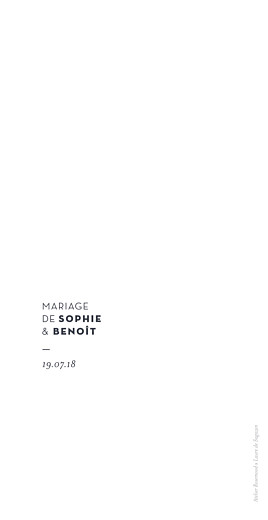 Menu de mariage Laure de sagazan (dorure) blanc Menu de mariage Laure de sagazan (dorure) blanc