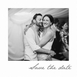 Save the Date Petit polaroid blanc Save the Date Petit polaroid blanc